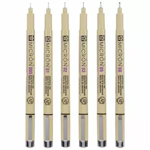 Sakura Pigma Micron Fineliners Set Black